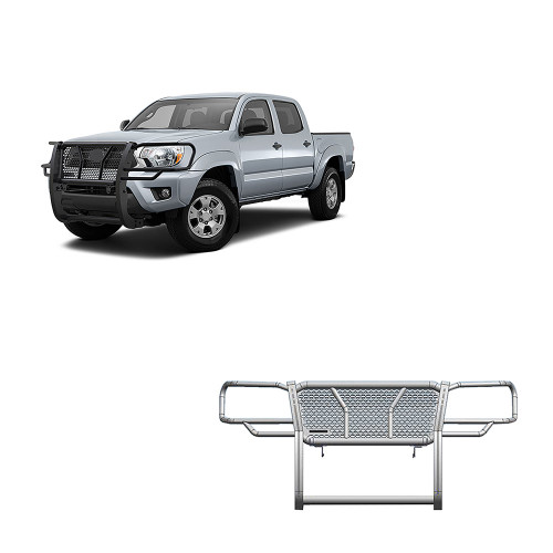 Black Horse Off Road Rugged Heavy Duty Grille Guard | GDRD RU-TOTA05-B