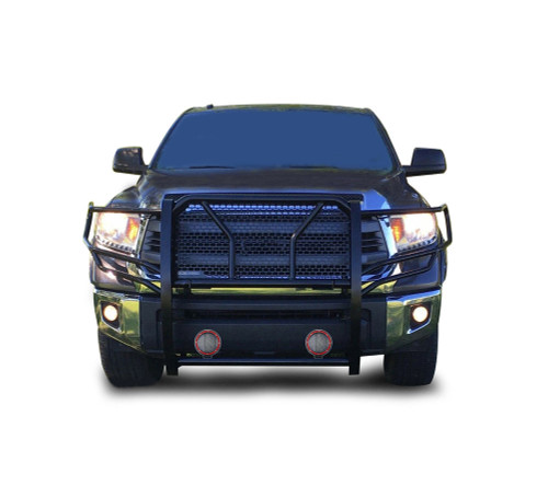Black Horse Off Road Rugged Heavy Duty Grille Guard Kit | GDRD RU-TOTU07-B-PLFR