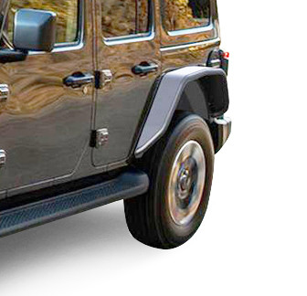 Black Horse Off Road Tubular Rear Fender Flares | GDRD TFFJL2