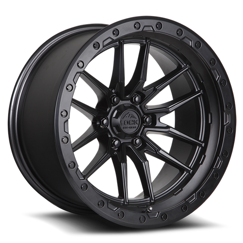 Lock Offroad Krawler Wheel 18x9 6x139.7 Matte Black w/ Matte Black Ring 1mm|KRAWLER-8969MB1