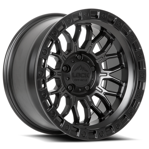 Lock Offroad Combat Wheel 20x10 8x170 Matte Black w/ Matte Black Ring -18mm|COMBAT-2187MB