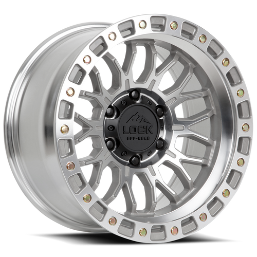 Lock Offroad Combat Wheel 17x9 5x127 Machined w/ Clear Coat -12mm|COMBAT-7957MC12N