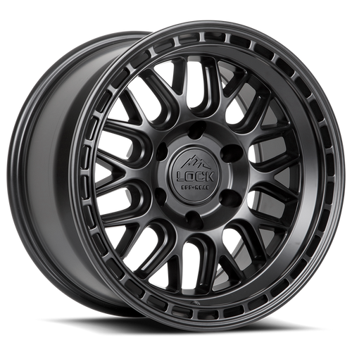 Lock Offroad Onyx Wheel 17x9 5x127 Matte Black w/ Matte Black Ring -12mm|ONYX-7957MB12N
