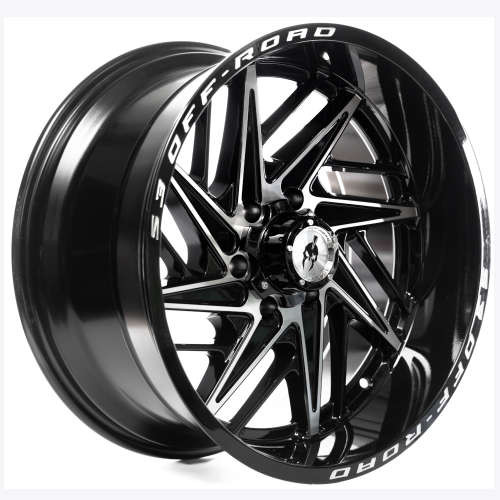 S3 Off-Road 302 Wheels Rims 20x10 6x139.7 Gloss Black Machined -24mm | S302-215824BMF