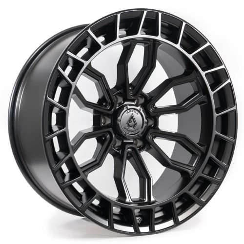 Arena A102 Recon Wheel 22x9.5 6x135 Satin Black 20mm - FREE LUG NUTS INCLUDED!