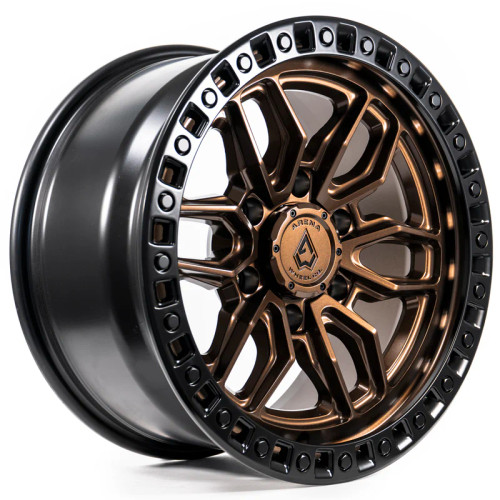 Arena A109 Hustle Wheel 20x9 6x139.7 Smoked Bronze w/ Satin Black Lip 20mm - FREE LUG NUTS INCLUDED!