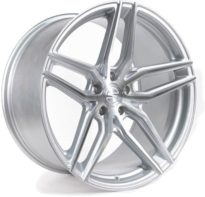 Select S101 Shadow Wheel 20x10.5 5x120 Brushed Gloss Silver 38mm | S101200521P3809