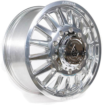 Arena A110 Rival Front Dually Wheel 20x8.25 10x225 Milled And Polished 105mm - MINIMUM PURCHASE OF 4 WHEELS | A1102082A9P10517