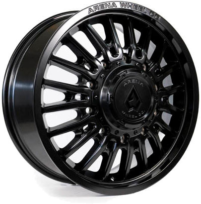 Arena A113 Thunder Front Dually Wheel 20x8.25 8x200 Satin Black 105mm - MINIMUM PURCHASE OF 4 WHEELS | A113208292P10501