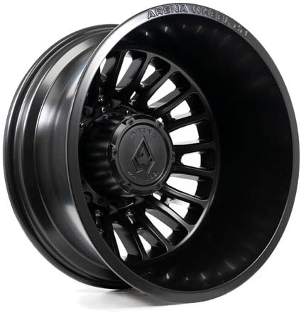 Arena A113 Thunder Rear Dually Wheel 22x8.25 10x225 Satin Black -202mm - MINIMUM PURCHASE OF 4 WHEELS | A1132282A9N20201