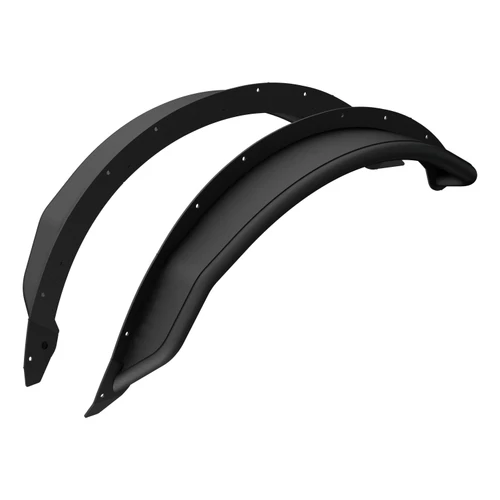 Aries Ford Bronco 2DR 4DR Smooth Black Aluminum Tubular-Style Front Fender Flares | BBDR 1500302