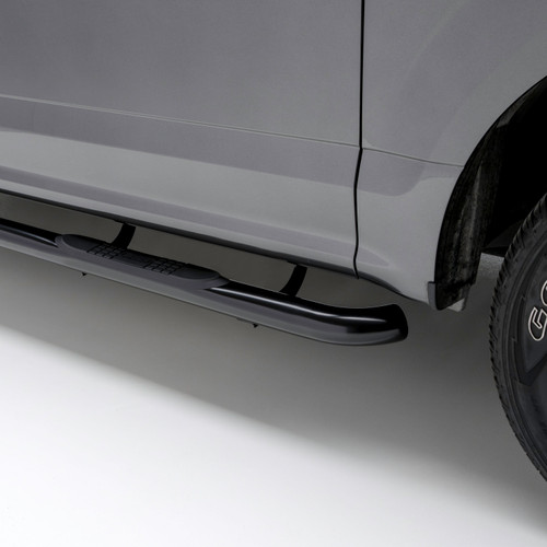 Aries 3" Round Black Steel Side Bars, Select Ford Bronco Sport | BBDR 209043