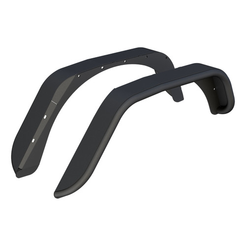 Aries Jeep Wrangler JK Smooth Black Aluminum Rear Fender Flares | BBDR 2500211
