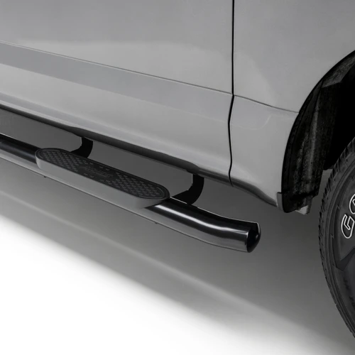 Aries 4" Black Steel Oval Side Bars, Select Toyota Tacoma Double Cab | BBDR S222029