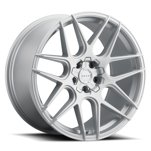 Drag Dr87 Wheels Rims 19x8.5 5x108 5x114.3 Silver 40mm | DR871985314073S1