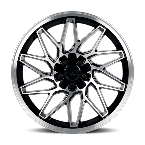 Katana Kr09 Wheel 18x8 5x110 & 5x114.3 Gloss Black Machined Face 40mm - FREE LUG NUTS INCLUDED!