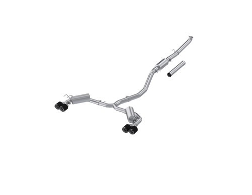 MBRP MBRP 3 inch Cat-Back, 2.5 inch Dual Split Rear Exhaust, T304 with CF Tips | BKSJ S49063CF
