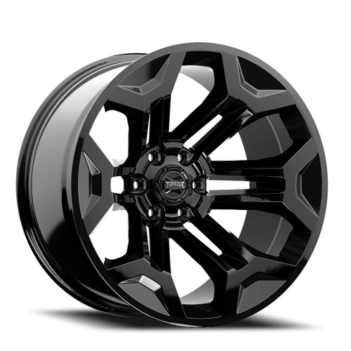 Torque Tw405C Pulse Wheels Rims 22x12 6x139.7 Gloss Black -44mm | TW405C-22128405-44