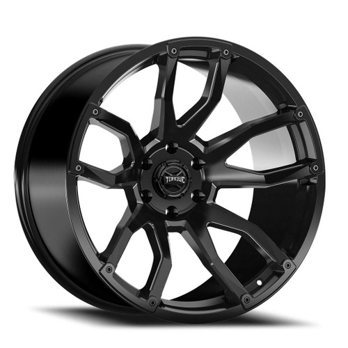 Torque Tw403C Impact Wheels Rims 22x11 8x165.1 Satin Black -25mm | TW403C-22118104-25