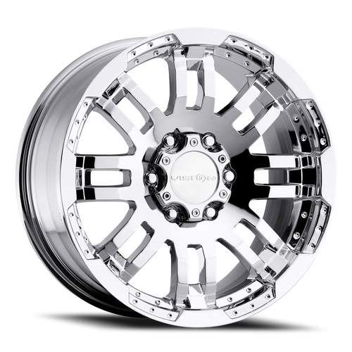 Vision Warrior 375 Wheel 17x8.5 6x139.7 Chrome 25mm | 375H7883C25