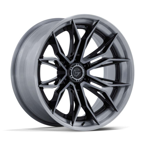 Fuel Fc404 Mutiny Wheels Rims 22x9.5 6x135 Brushed Gloss Black W/ Dark Tint 20mm | FC404BT22956320