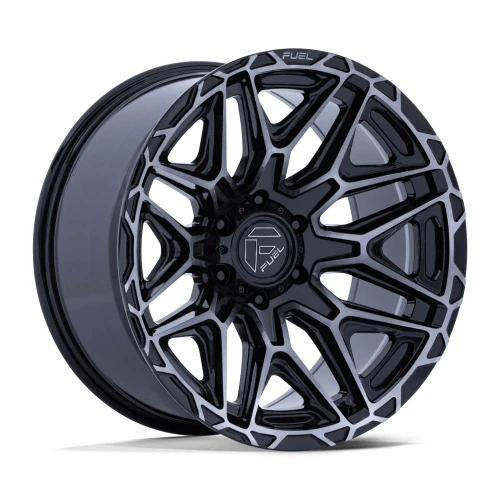 Fuel Fc885 Injector Wheels Rims 22x9 8x180 Gloss Black Machined Face W/ Dark Tint 1mm | FC885BT22908801
