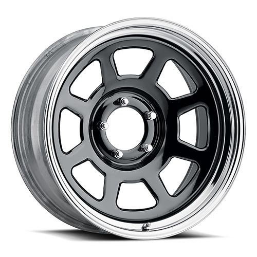 Us Dlux Wheels Rims 20x8 5x139.7 Black And Chrome -19mm | 451-2855