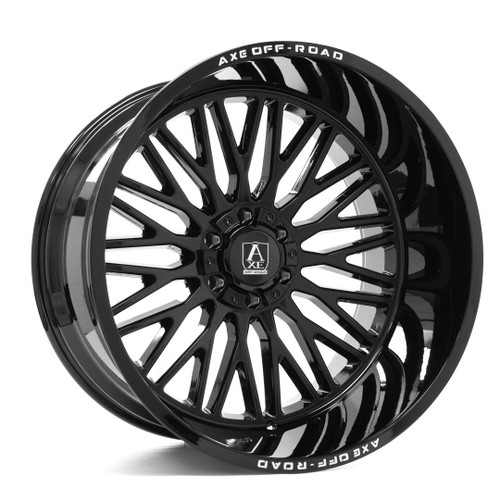 Axe Kratos Wheels Rims 24x14 5x127 5x139.7 Gloss Black -76mm | 241410H-76KRAGB