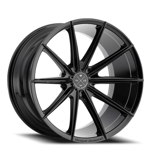 Blaque Diamond Bd-11 Wheels Rims 19x8.5 5x112 Gloss Black 32mm | PW#64-G