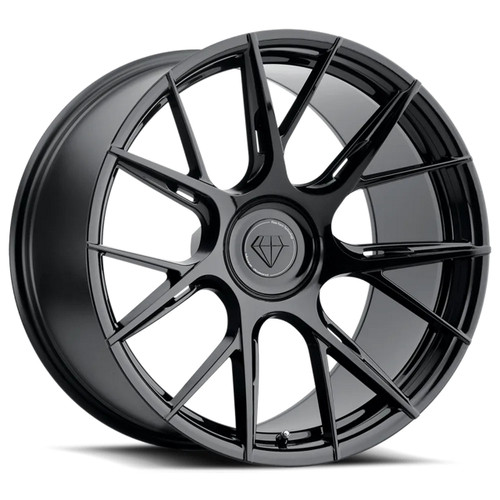Blaque Diamond Bd-F18 Wheels Rims 19x8.5 5x112 Gloss Black 32mm | SW#100v9