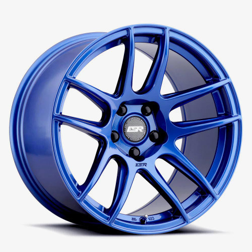 Esr Cs8 Wheels Rims 19x10.5 5x115 Gloss Apex Blue 30mm | 90551430 CS8APX 5X115