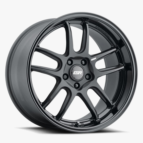 Esr Apx8 Wheels Rims 19x11 5x110 Matte Black W/ Gloss Black Lip 22mm | 91151422 APX8MBLK-BL 5X110