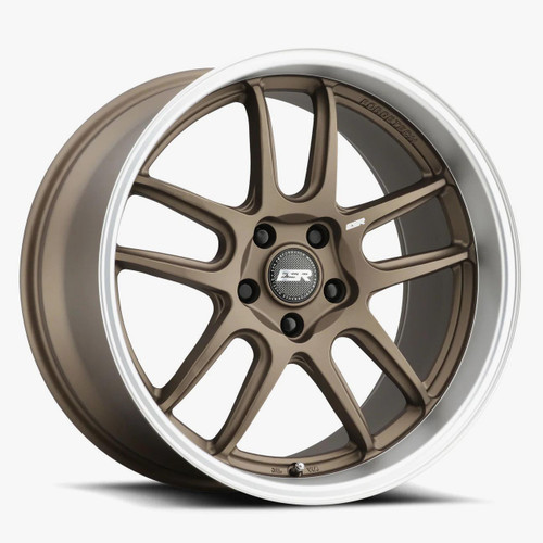 Esr Apx8 Wheels Rims 19x8.5 5x108 Matte Bronze W/ Machined Lip 30mm | 98551430 APX8MBRNZ-ML 5X108