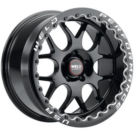 Weld Street Performance Solana Beadlock Wheels Rims 18x10 5x114.3 Gloss Black 0mm | S91180067P00