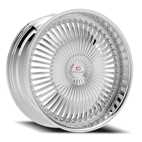 Cavallo Clv-41 Wheel 22x9.5 6x135 & 6x139.7 Nano Chrome 25mm | CLV-41229561351397+25NC