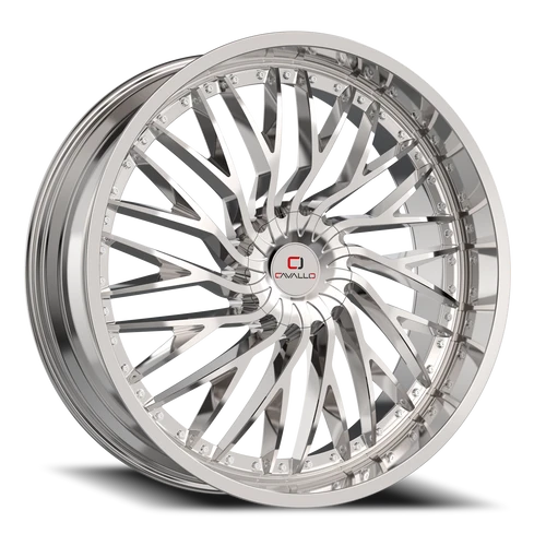 Cavallo Clv-43 Wheel 18x8 5x100 & 5x114.3 Nano Chrome 35mm | CLV-43188051001143+35NC