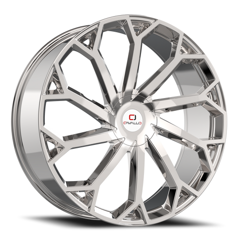 Cavallo Clv-51 Wheel 20x8.5 5x114.3 & 5x120 Nano Chrome 35mm | CLV-51208551143120+35NC