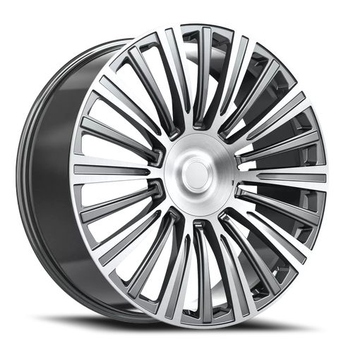 O.E. Revolution Cad-35 Wheel 24x10 6x139.7 Gunmetal & Machined 31mm | CAD35-24105031GMM