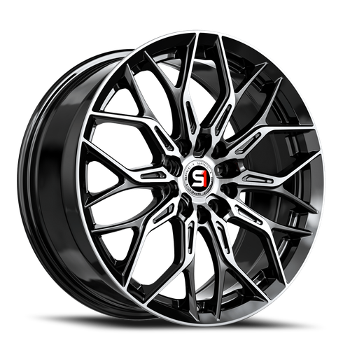 Spec-1 Sp-57 Wheel 17x7.5 5x112 & 5x114.3 Gloss Black & Machined 42mm | SP-5717753642BM