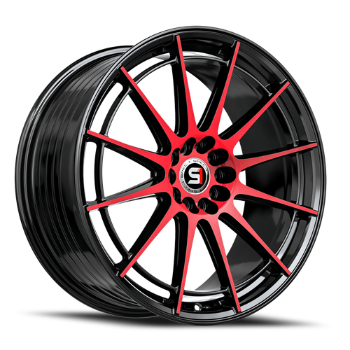 Spec-1 Sp-64 Wheel 18x9 5x100 & 5x114.3 Gloss Black & Red Machined 38mm | SP-641892338BMR