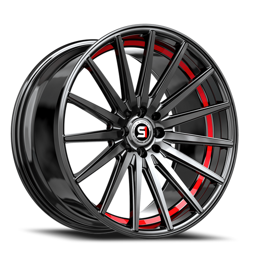 Spec-1 Sp-69 Wheel 17x7.5 5x112 & 5x114.3 Gloss Black & Red Undercut 42mm | SP-6917753642GBRU