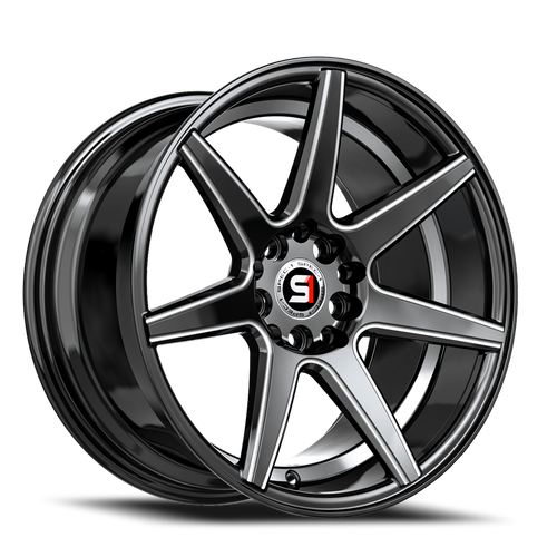 Spec-1 Sp-73 Wheel 17x7.5 5x100 & 5x114.3 Gloss Black Milled & Undercut 42mm | SP-7317752342GBMU