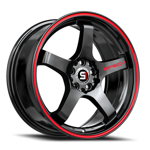 Spec-1 Spt-31 Wheel 20x9 5x114.3 & 5x120 Gloss Black & Red Line 38mm | SPT-312093838GBRL