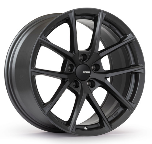 Enkei Helix Wheels Rims 18x8.5 5x100 Matte Gunmetal 45mm | 549-885-8045GM