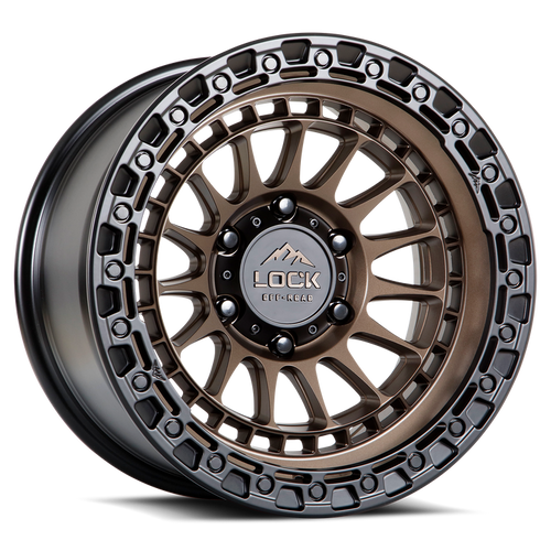 Lock Offroad Mojave Wheels Rims 17x9 8x170 Matte Bronze W/ Matte Black Ring 1mm | MOJAVE-7987MRMBR