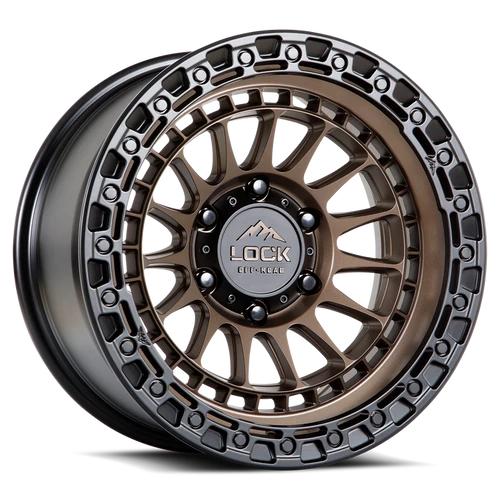 Lock Offroad Mojave Wheels Rims 17x9 8x180 Matte Bronze W/ Matte Black Ring 1mm | MOJAVE-7988MRMBR