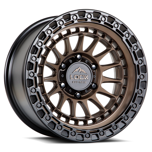 Lock Offroad Mojave Wheels Rims 20x9 6x139.7 Matte Bronze W/ Matte Black Ring 0mm | MOJAVE-2969MRMBR
