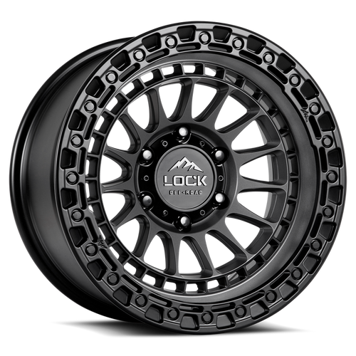 Lock Offroad Mojave Wheels Rims 17x9 8x170 Matte Grey W/ Matte Black Ring 1mm | MOJAVE-7987MGMBR