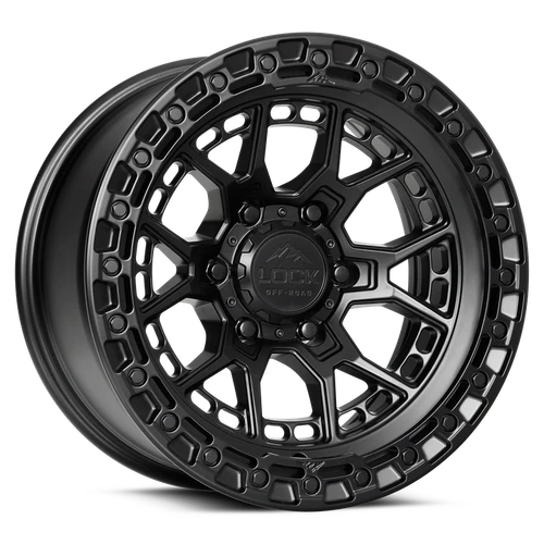Lock Offroad Commando Wheels Rims 17x9 6x135 Matte Black -12mm | COMMANDO-7963MB12N
