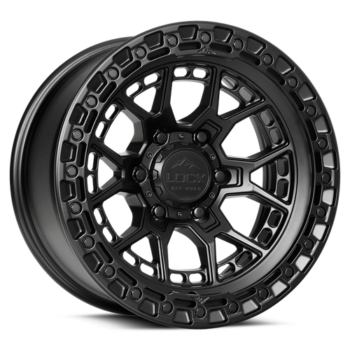 Lock Offroad Commando Wheels Rims 20x10 5x127 Matte Black -18mm | COMMANDO-2157MB